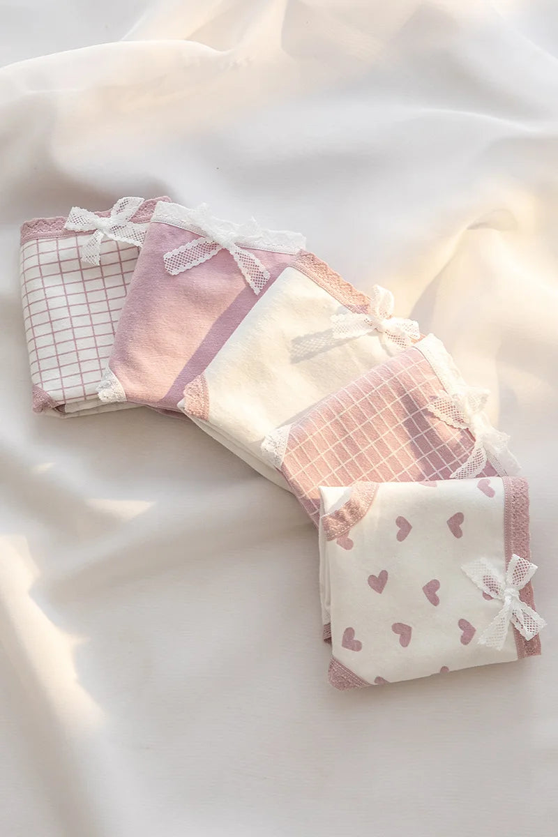 Women's Printed Cotton Stretch Briefs, 5-Pack