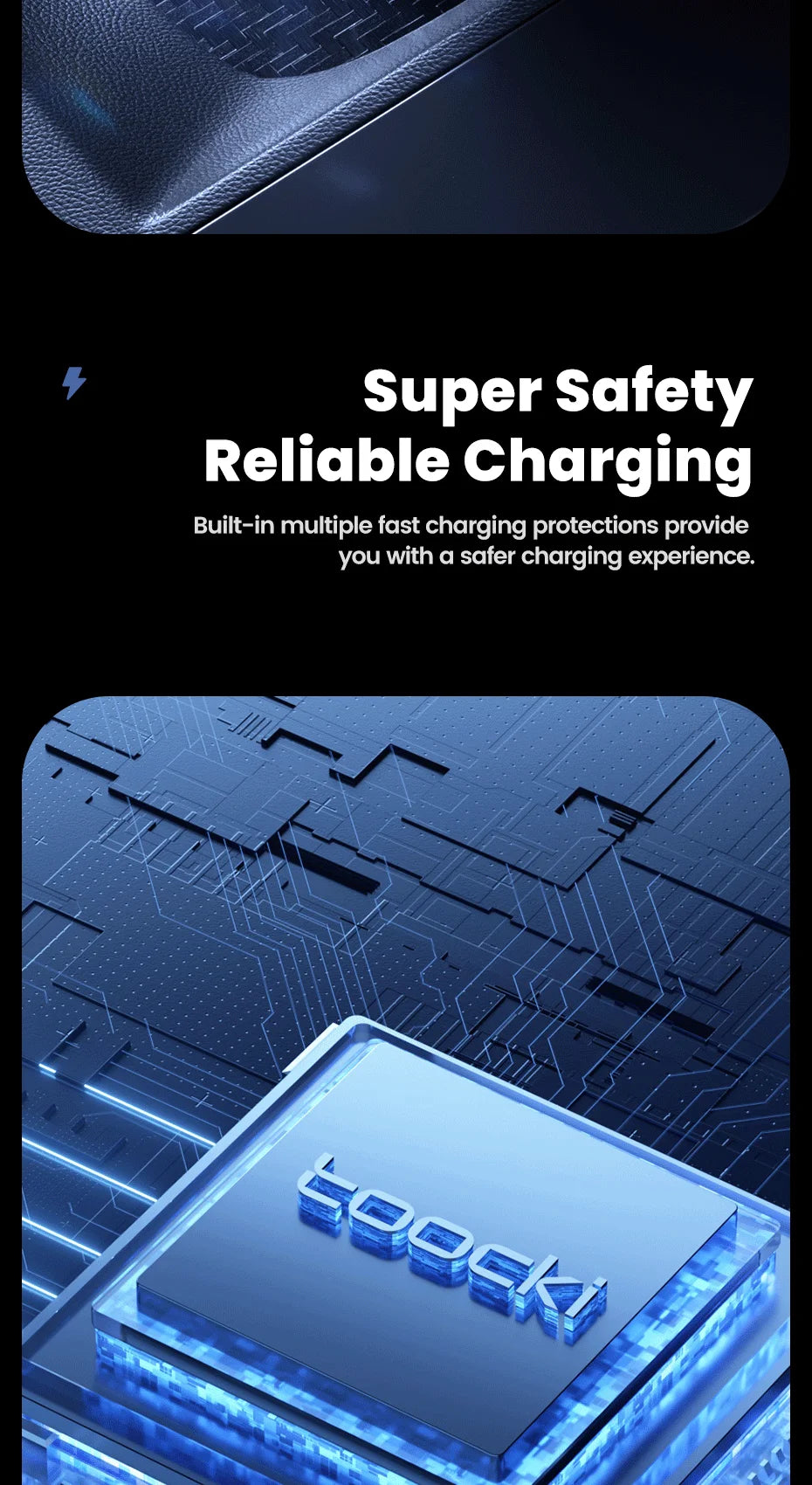 Toocki 45W Mini PD Car Charger — Fast Charging USB-C for iPhone & Samsung