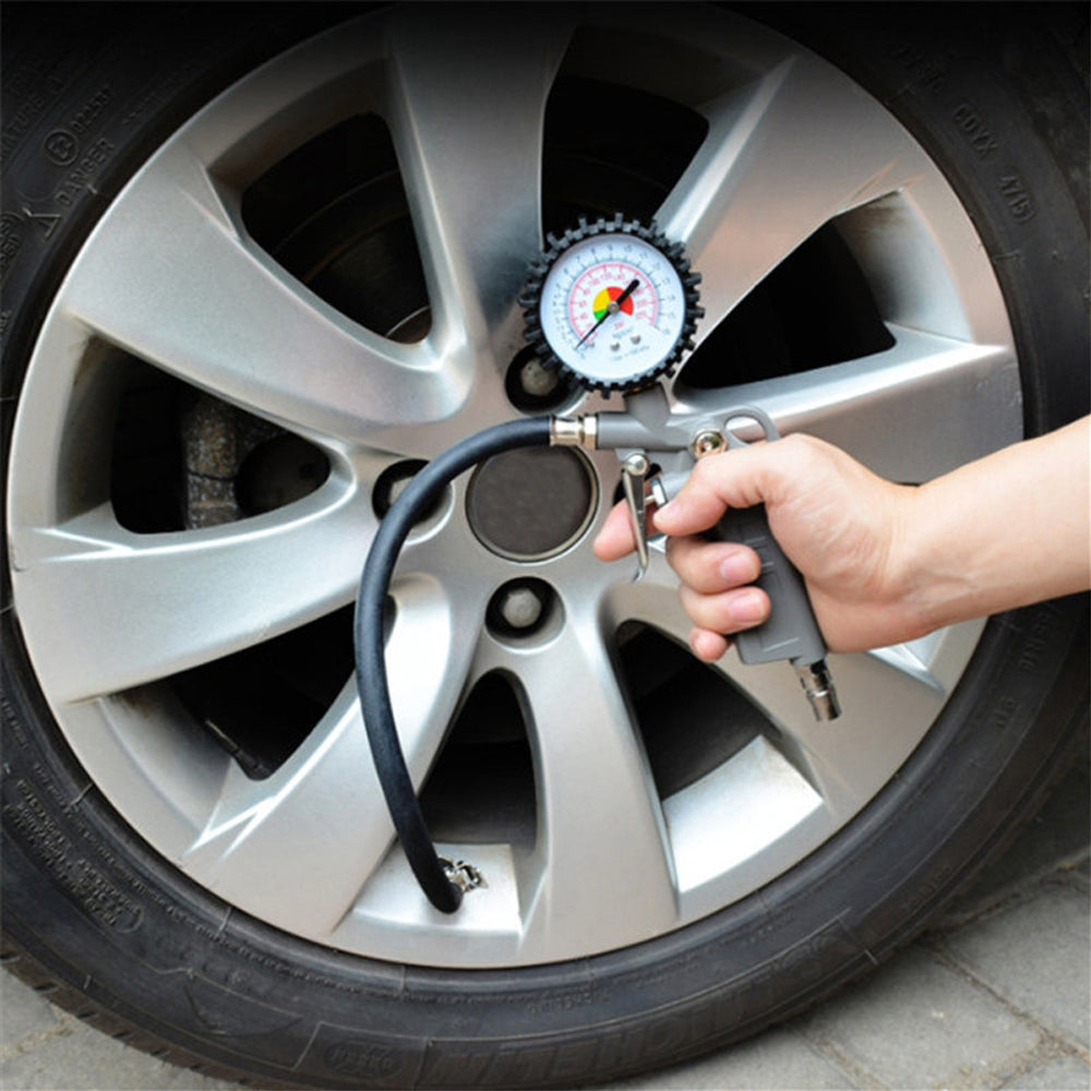 Tire Inflator Hose Extension with Locking Air Chuck