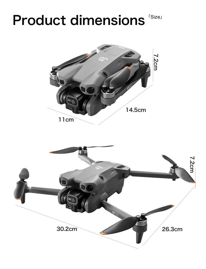 GT50 Camera Drone with Screen Remote & FPV