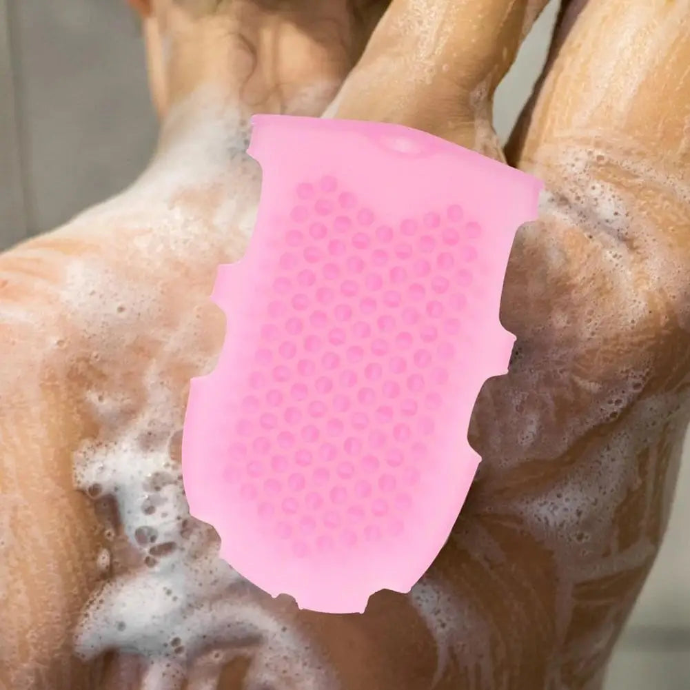 Silicone Shower Glove Massage Bath Brush – Exfoliating Body Scrubber & Skin Cleanser