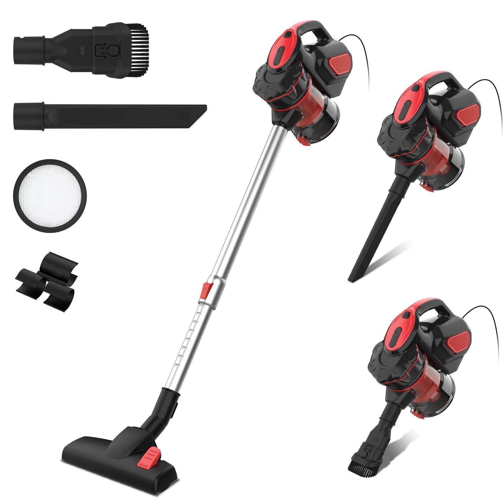 INSE I5 Corded Vacuum Cleaner — 600W 18000Pa 2-in-1 HEPA Filter Handheld Stick Vacuum for Home, Carpet & Pet Hair