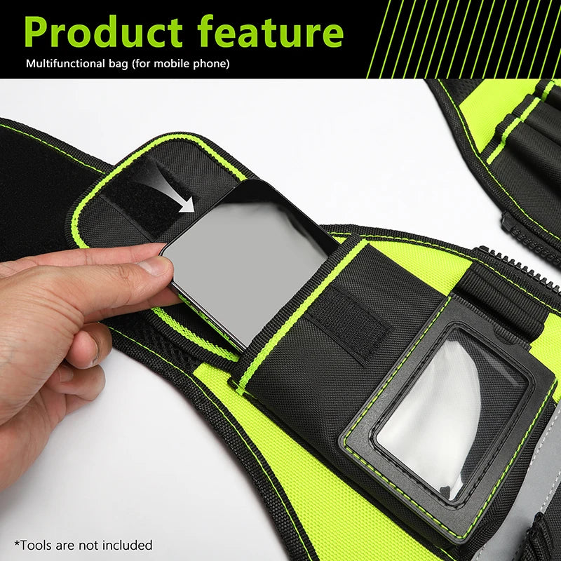 Heavy Duty Tool Vest – Multi-Pocket Work Vest for Electricians