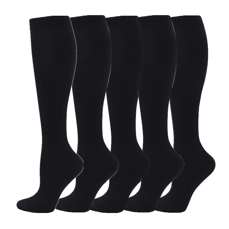 Women's Medical Compression Socks 20-30mmHg – 5 Pairs Varicose Veins, Diabetes, Nurse & Sports Running