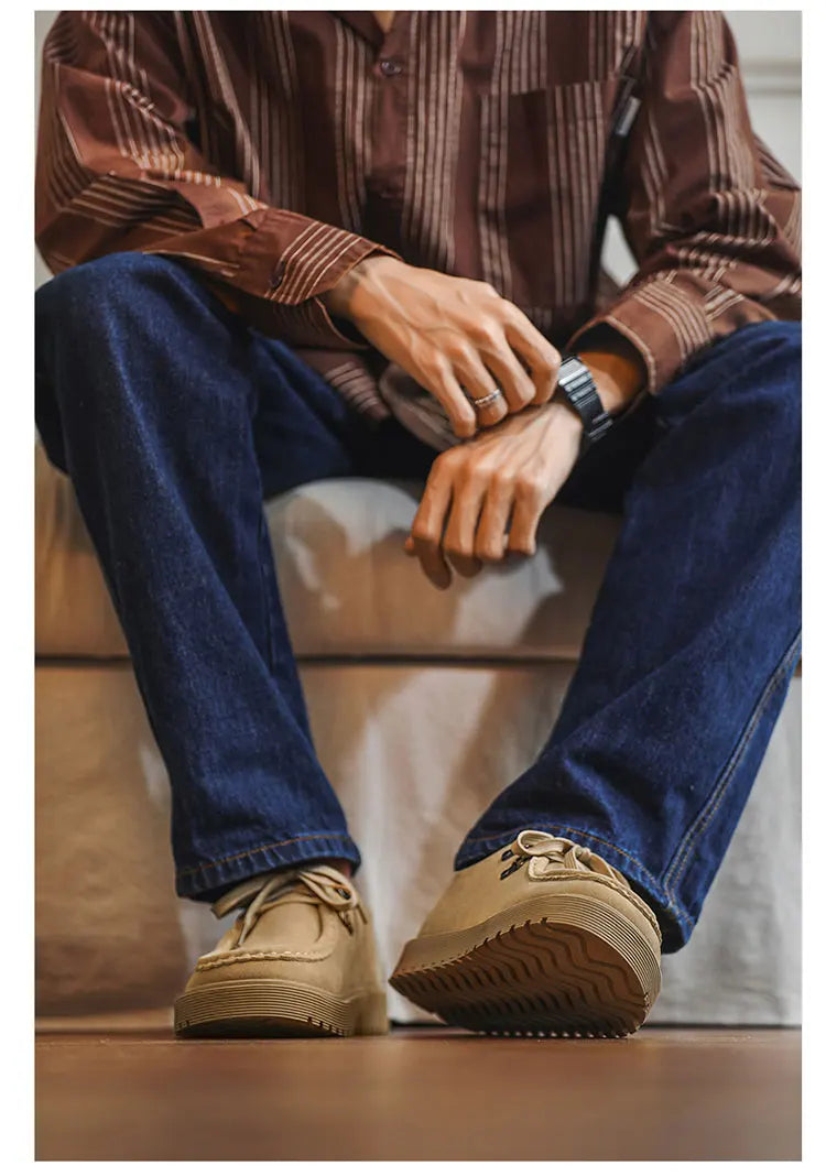 Men's Wide Toe Barefoot Retro Casual Walking Shoes