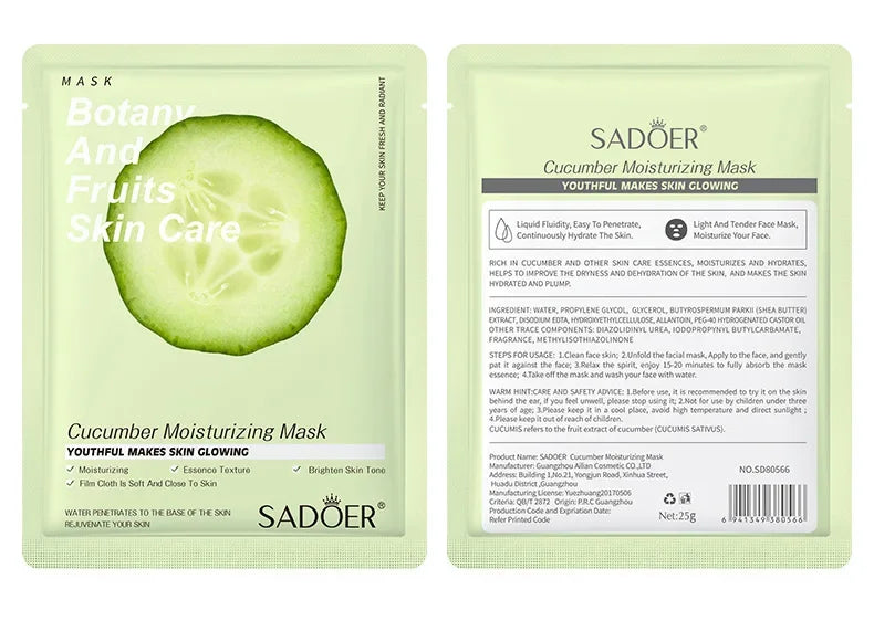 Natural Plant Face Masks — Moisturizing & Firming (8-Pack)