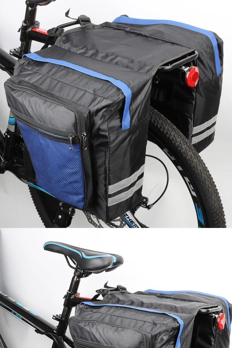 Waterproof Bicycle Rear Seat Bag — Double-Sided Reflective