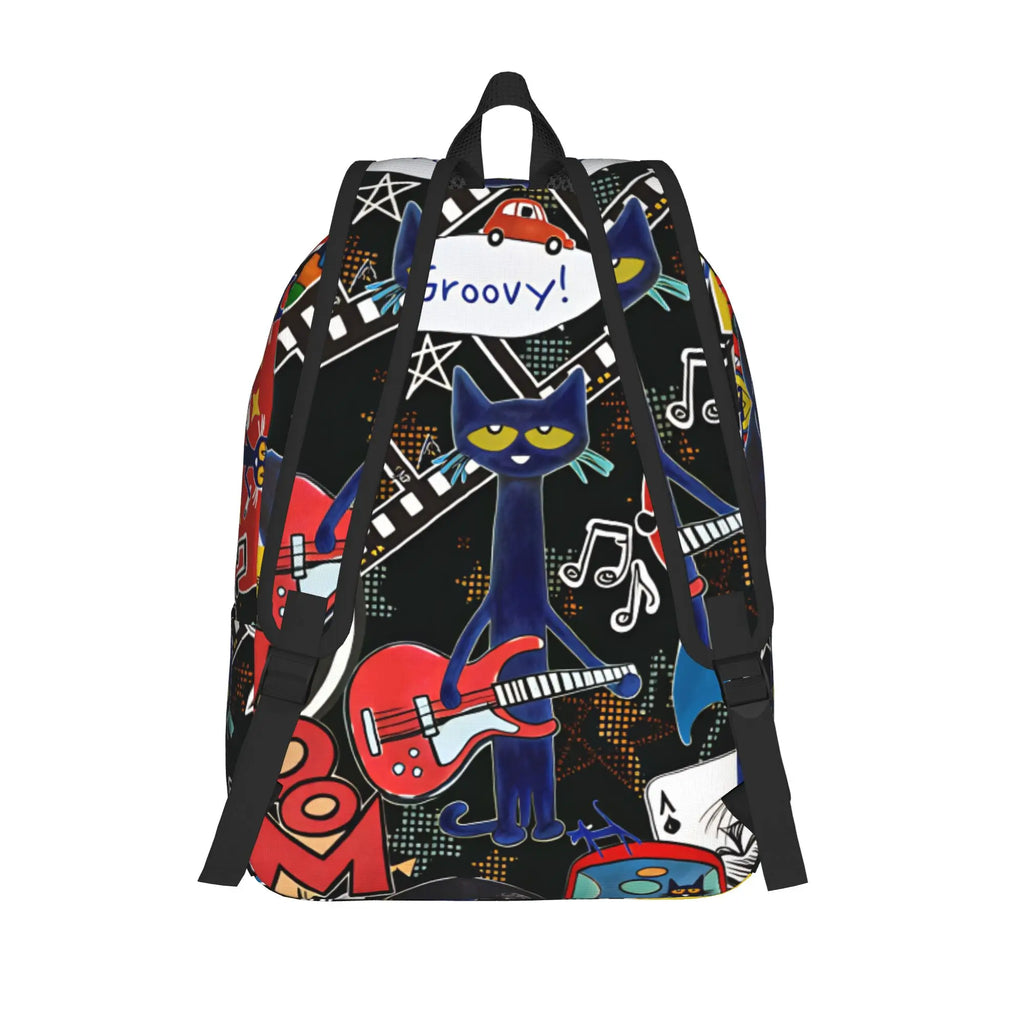 Pete the Cat Backpack – Polyester School Daypack
