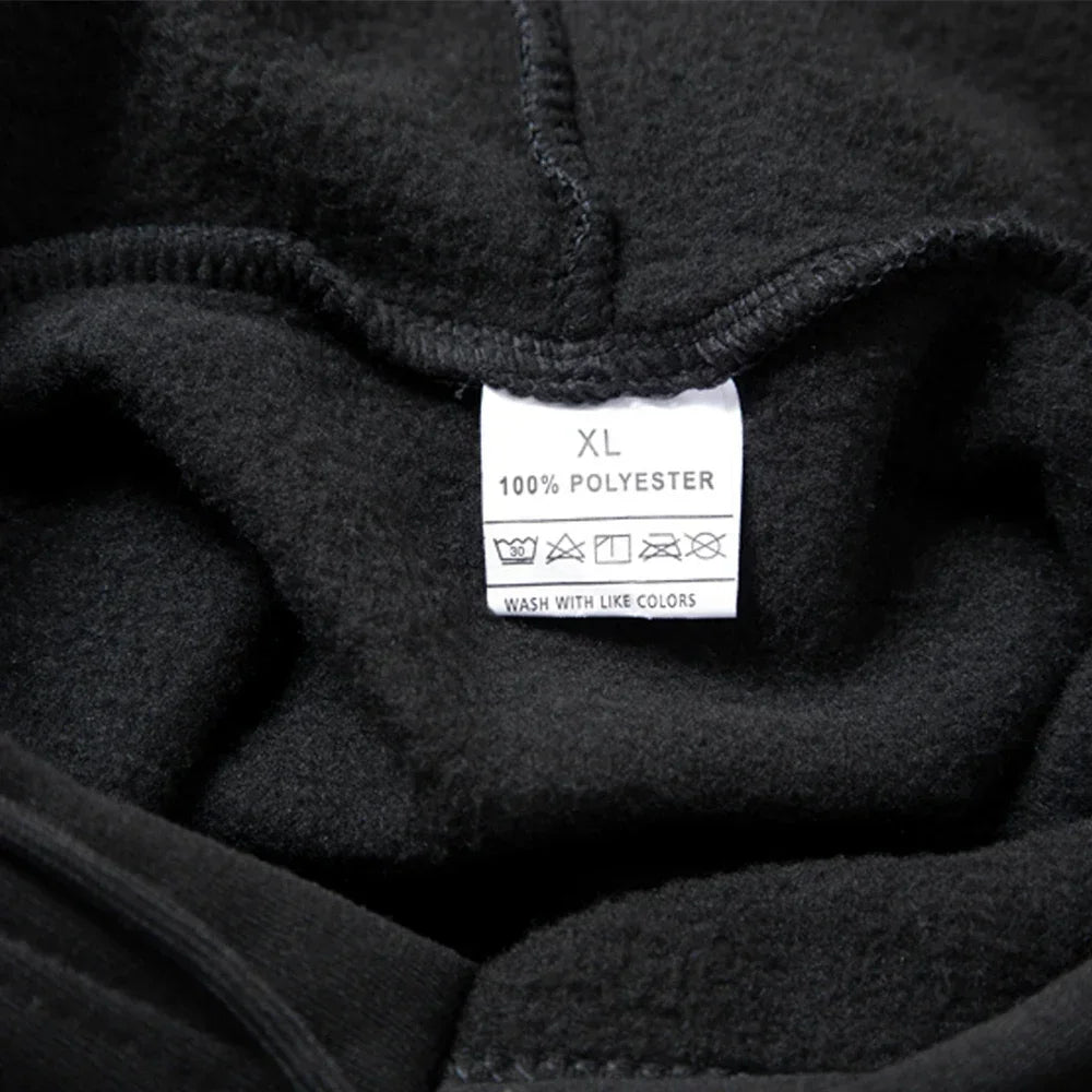 Men's Letter Print Hoodie & Long Pants Set – Spring Autumn Winter Warm Sport Tracksuit