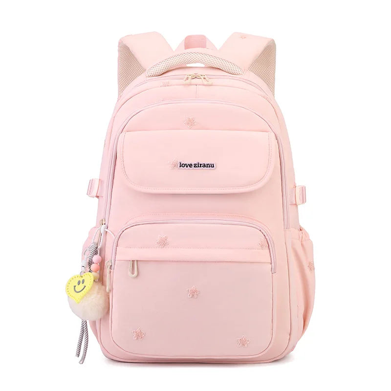 Girls School Backpack – Nylon Everyday Book Bag