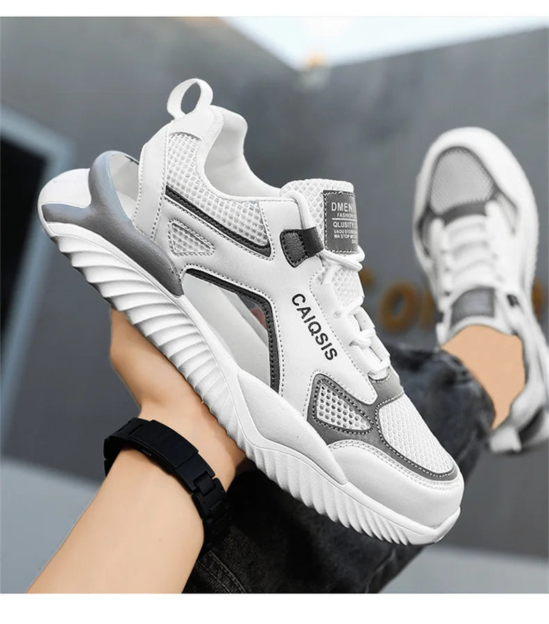 Breathable Mesh Lace-Up Sandals