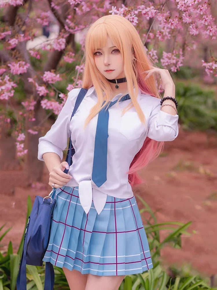 Kitagawa Marin Cosplay Costume – My Dress-Up Darling Anime School Girl Uniform