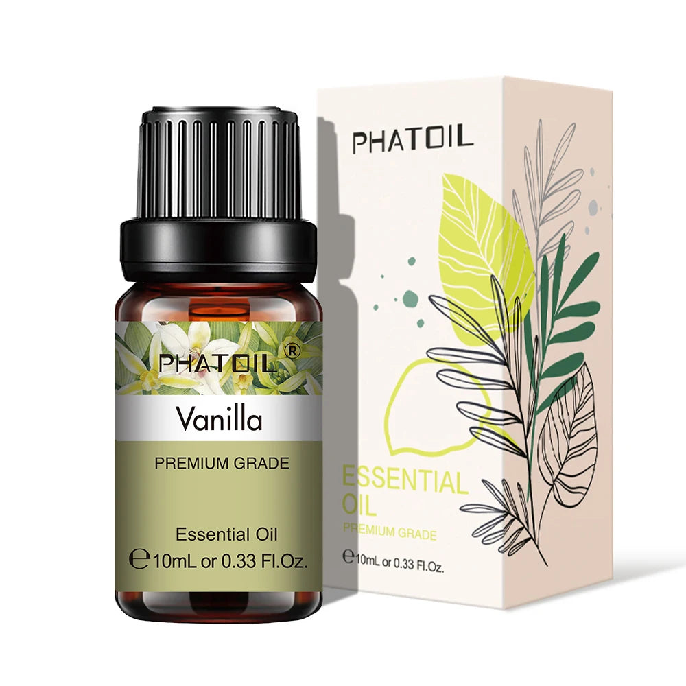Pure Plant Essential Oil 10ml – Aromatherapy Oil for Diffusers, Humidifiers & DIY, 37 Scents
