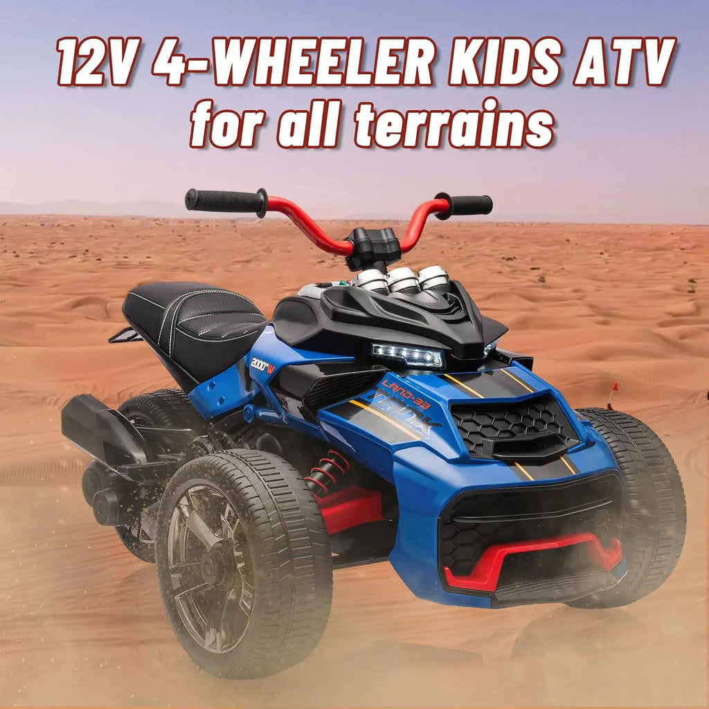 12V Kids Ride-On ATV – Three-Wheel Electric Toy with Remote