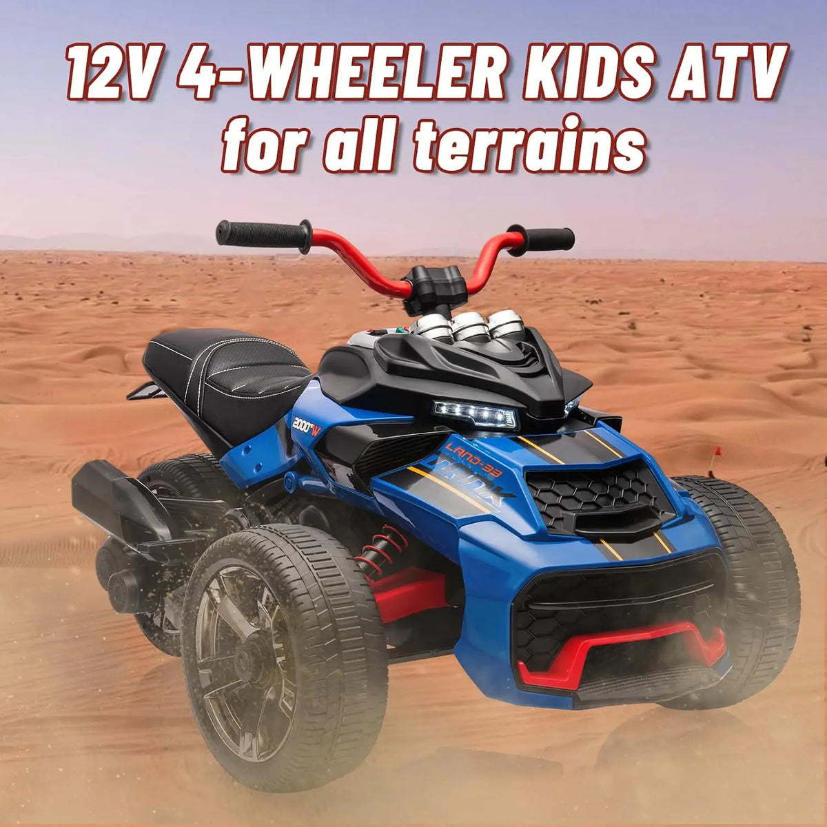 12V Kids Ride-On ATV – Three-Wheel Electric Toy with Remote
