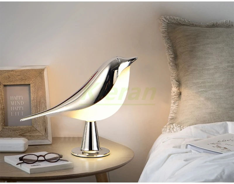 Bird Touch Lamp – Dimmable Tricolor Lighting