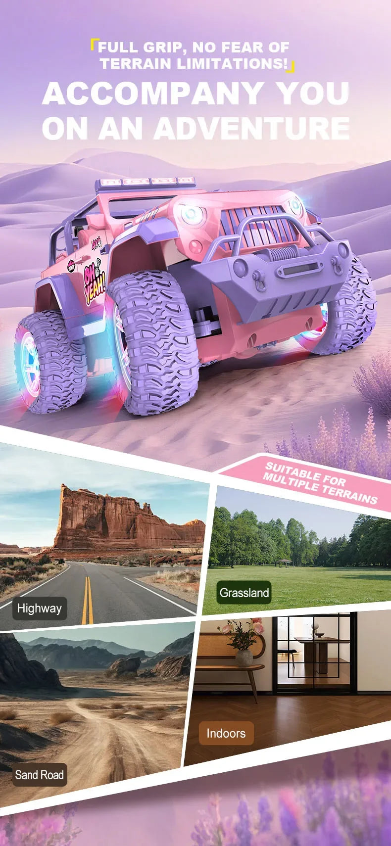 1:16 New Spray Remote Control Car  2.4G DIY stickers music light spray off-road toy car for Girls Toy Car