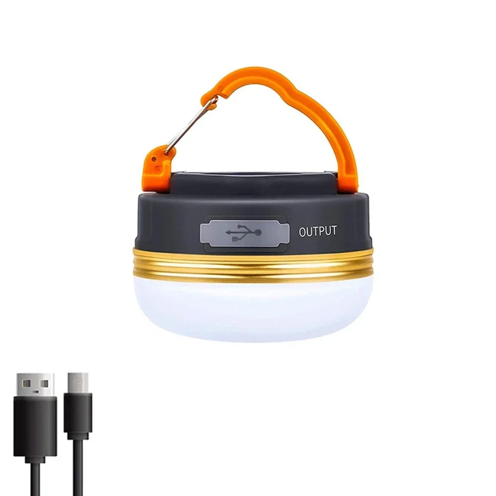LONGRIVER LED Camping Lantern – USB Rechargeable, Power Bank, 4-Mode, 8–48hr Runtime, IPX4 Outdoor Light