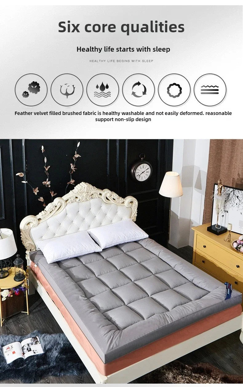10cm Soft Folding Mattress Topper – Tatami Floor Bed, Breathable Skin-Friendly, Guest Use