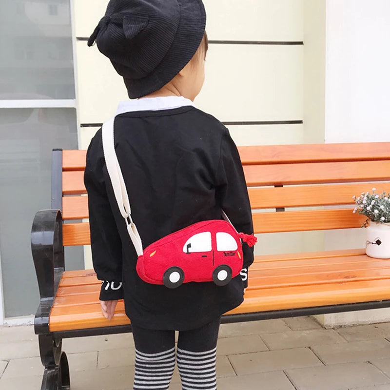 Cute Car Shape Mini Crossbody Messenger Bag – Cartoon Novelty Shoulder Bag for Women
