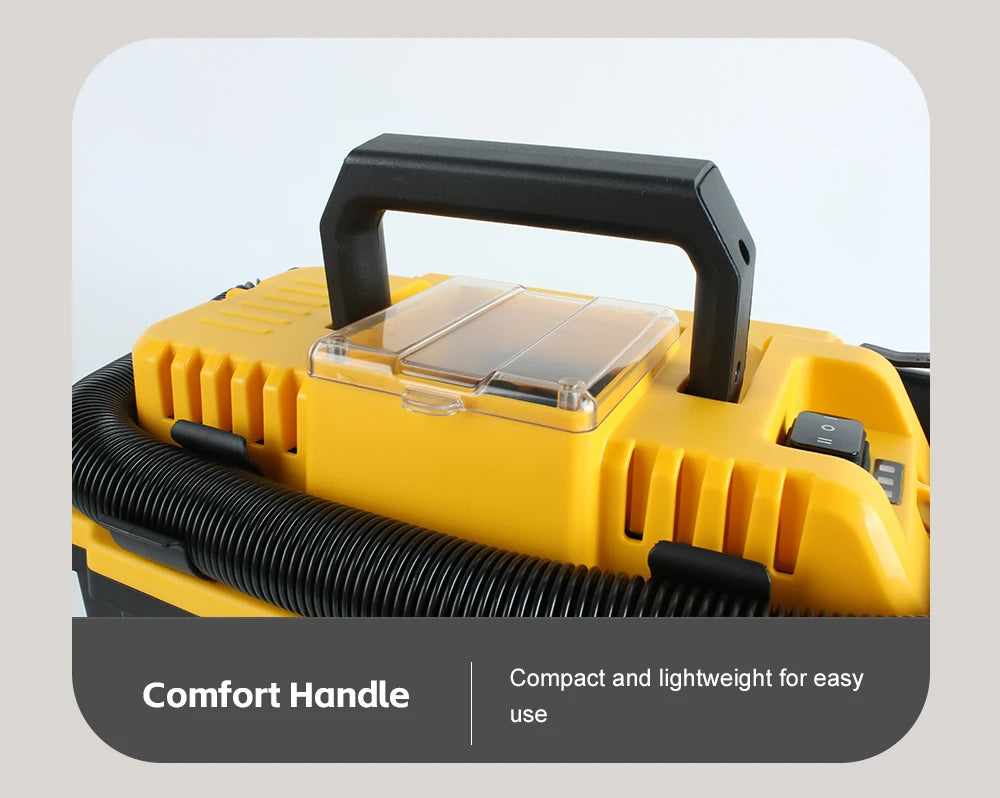 Brushless Cordless Wet/Dry Vacuum – Compatible with DeWalt 12V–24V Batteries (Tool Only)