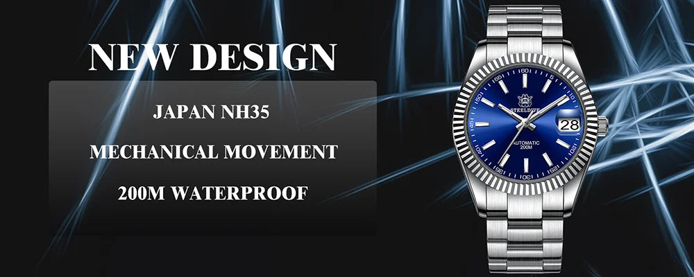 STEELDIVE SD1975C Tuna Can Dive Watch | 300M Waterproof NH35 Movement Ceramic Bezel