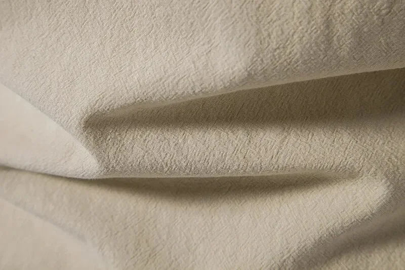 Men's Cotton Linen Drawstring Long Sleeve Shirt — Vintage Casual US Size Top