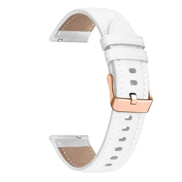 Leather & Silicone Watch Band for Huawei Watch GT 4/5 41mm & GT 5 Pro 42mm | 18mm Quick Release Strap