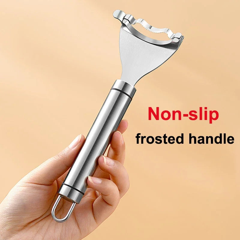 Stainless Steel Corn Peeler – Serrated Kernel Stripper