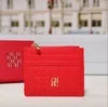 CH Letter Accent PU Leather Card Case Wallet – Elegant Compact Designer Wallet for Women