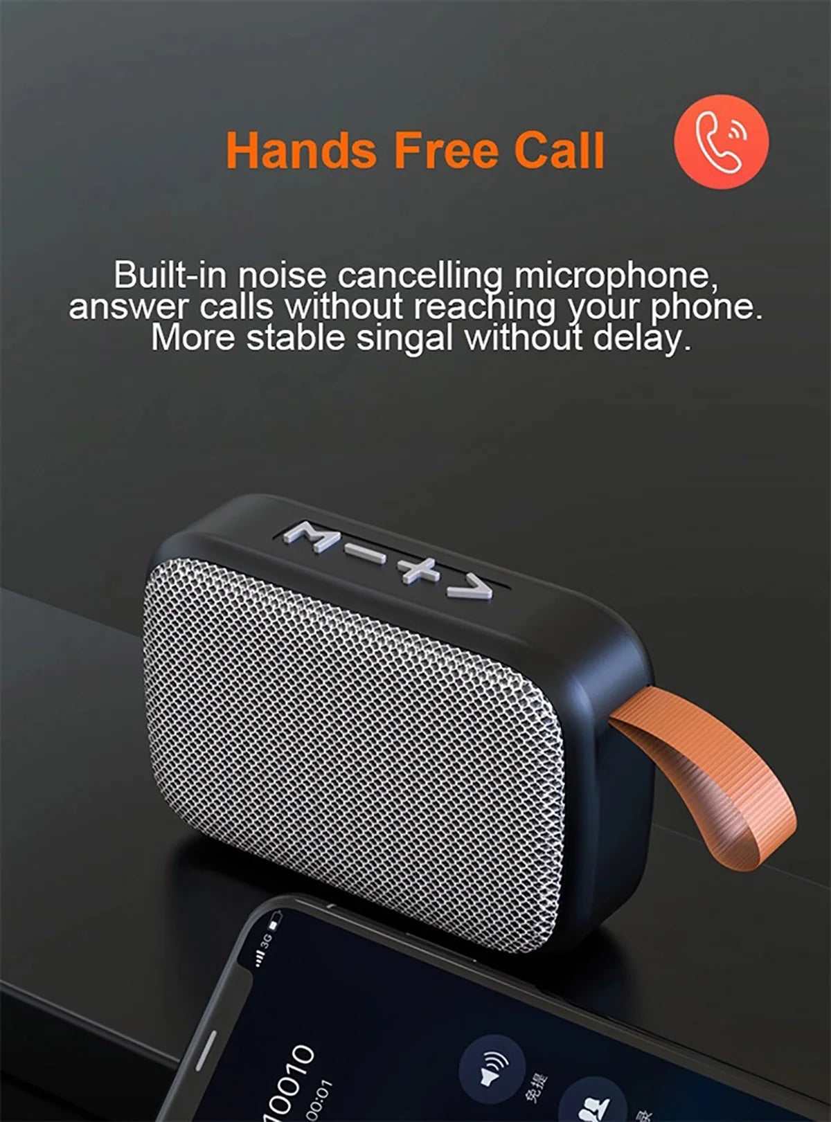 Big Sound. Small Package. — Portable Bluetooth 5.0 Mini Fabric Speaker | 3D Stereo HiFi, TF Card, FM Radio, Rechargeable, 5 Colors
