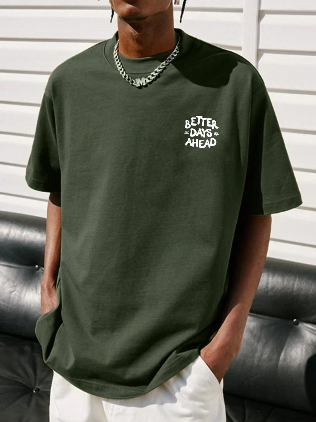 Better Days Ahead Graphic Oversized T-Shirt — Casual Unisex Cotton Tee
