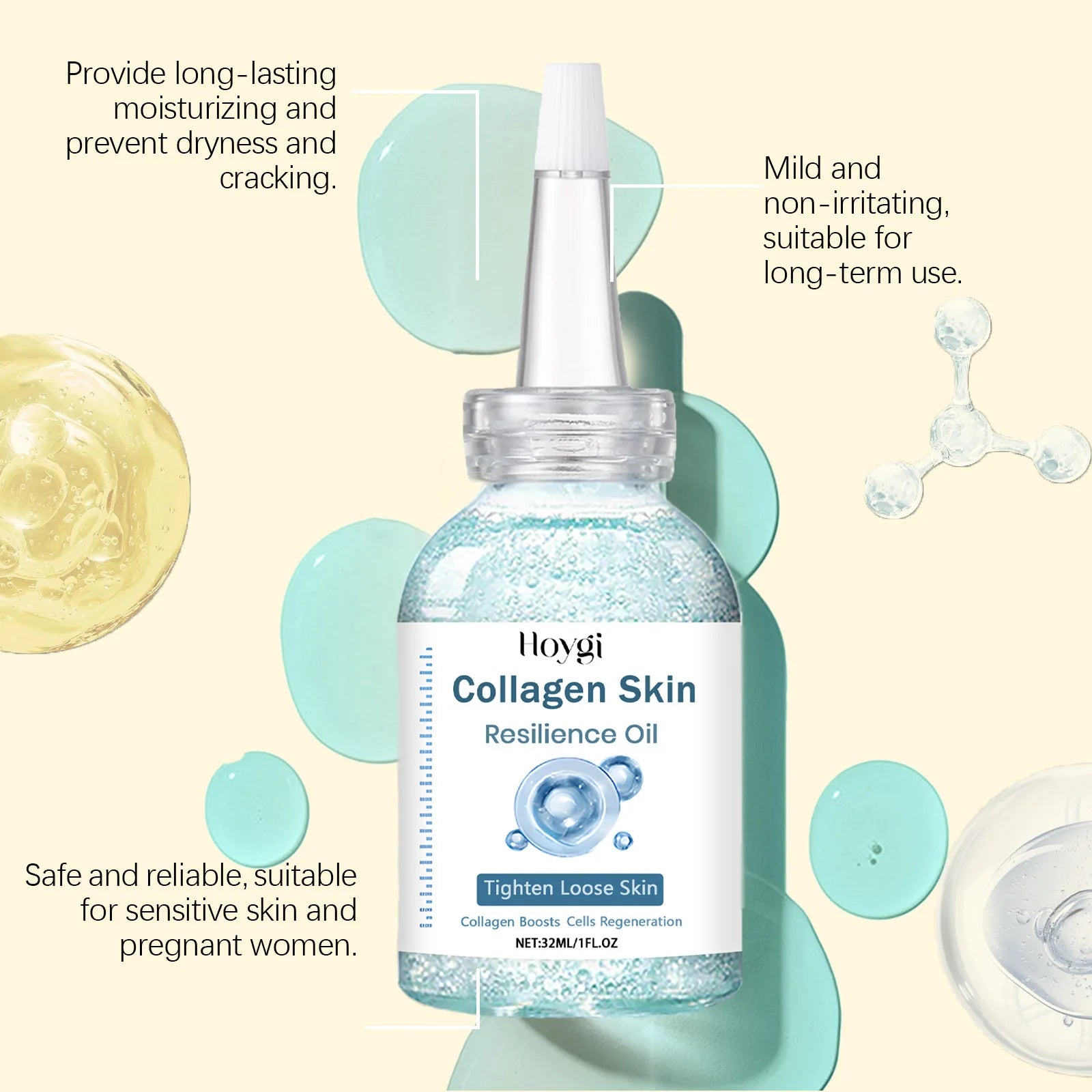 Hoygi Stretch Mark Removal Oil — Anti-Wrinkle, Lifting & Tightening Maternity Scar Repair Oil 32ml