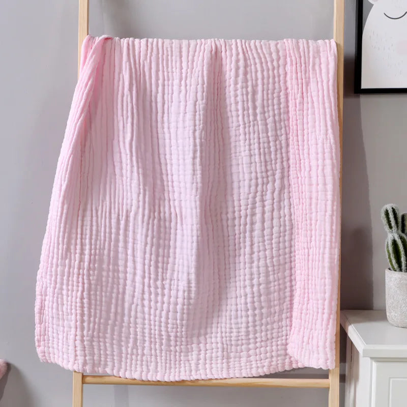 100% Cotton Muslin Gauze Throw Blanket – Lightweight Breathable Bedspread, All Season