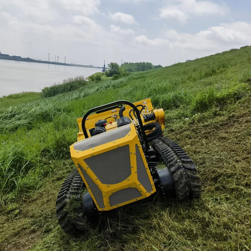 Remote Control Crawler Forestry Mulcher – Yanmar Diesel Hillside Grass & Weed Mower
