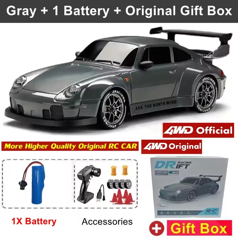 1:24 Scale 4WD RC Drift Car – High Speed Mini Remote Control Racing Car 2.4G