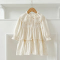 Ruffle Trim Lace Collar Baby Girls Dress — Sweet Princess Party Dress