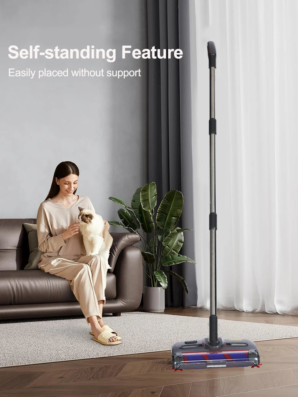 Electric Sweeper Carpet Cleaner — Wireless Portable Handheld Floor Sweeper & Rotating Electric Floor Mop for Home