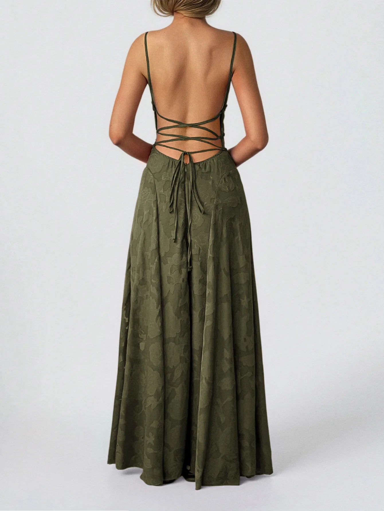 Strapless Tube Top Fit & Flare Midi Dress — Sexy Sleeveless Wedding Banquet Party Dress