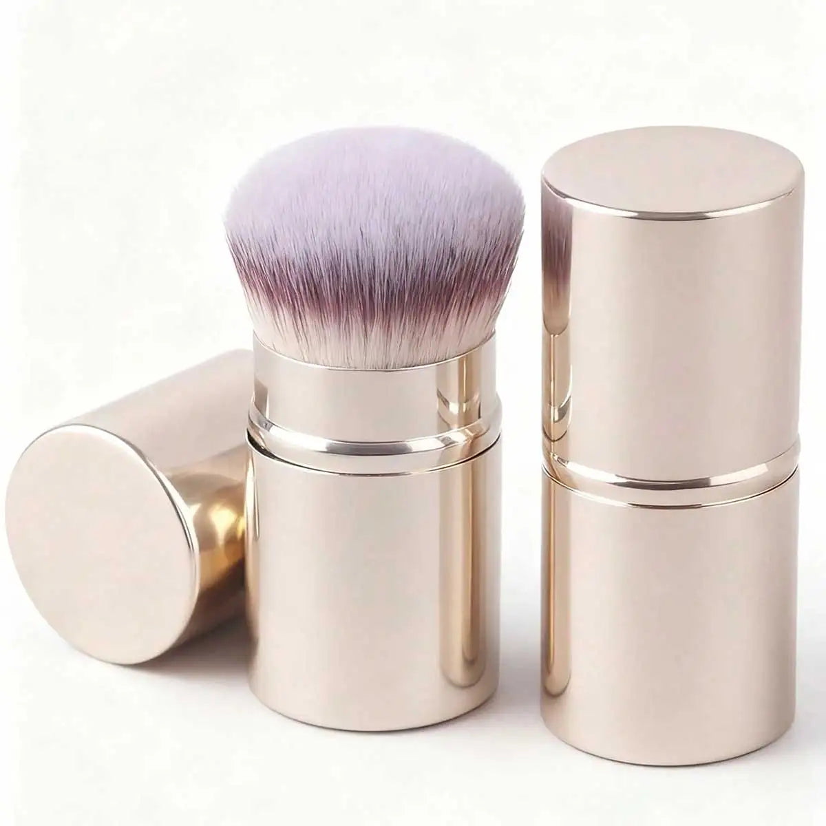 Retractable Professional Face Makeup Brush — Ultra-Soft Blush & Powder
