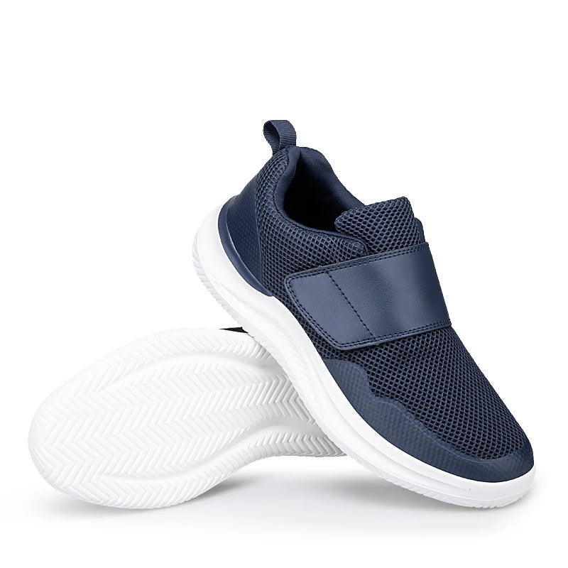 Men's Wide Orthopedic Diabetic Walking Shoes – Soft Adjustable for Swollen Feet, Bunions & Thumb Eversion