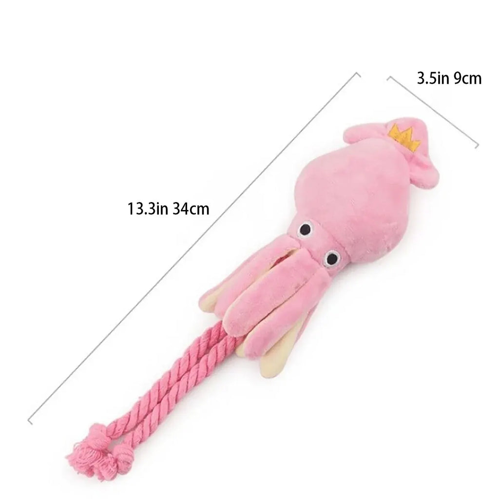 Octopus Plush Rope Toy — Interactive & Bite-Resistant