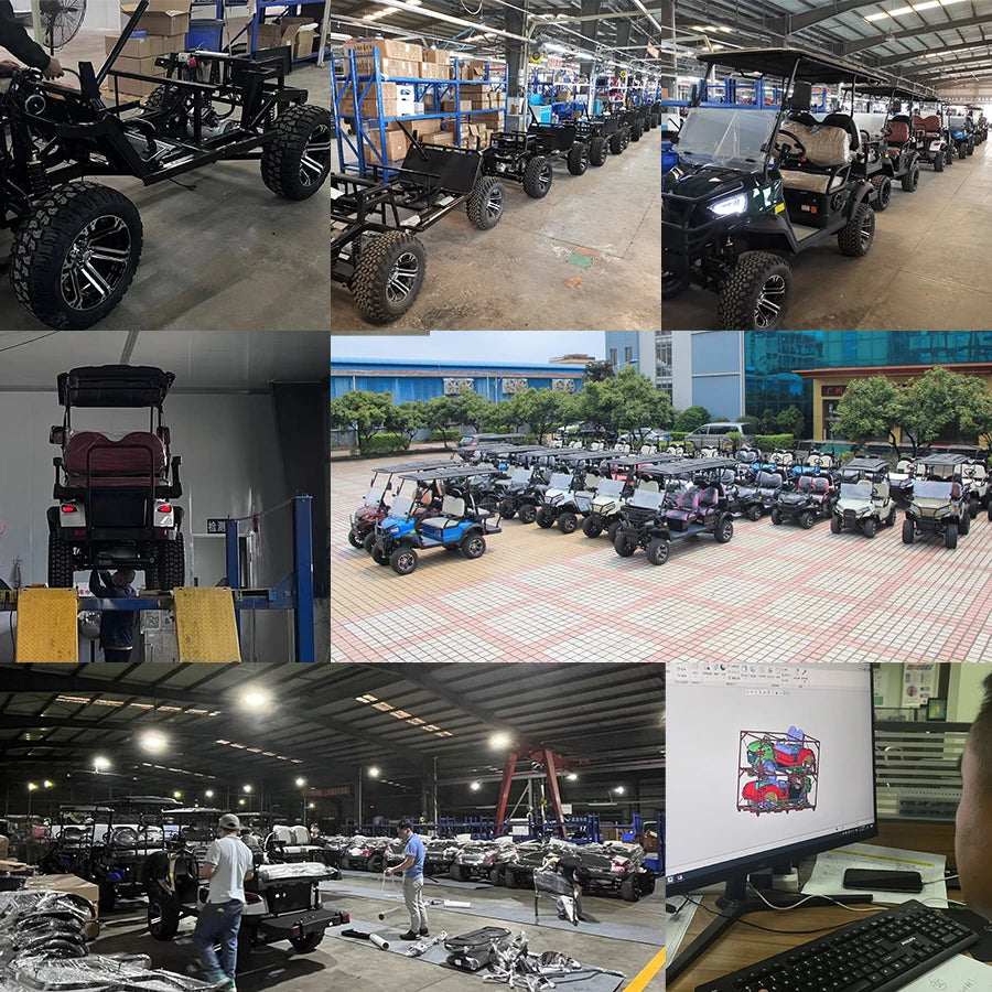 MMC Factory Price Brand New Designed 2 4 6 8 Seater 48V 60V 72V Battery Operated Golf Buggy4000W/15000W Electric Golf Cart