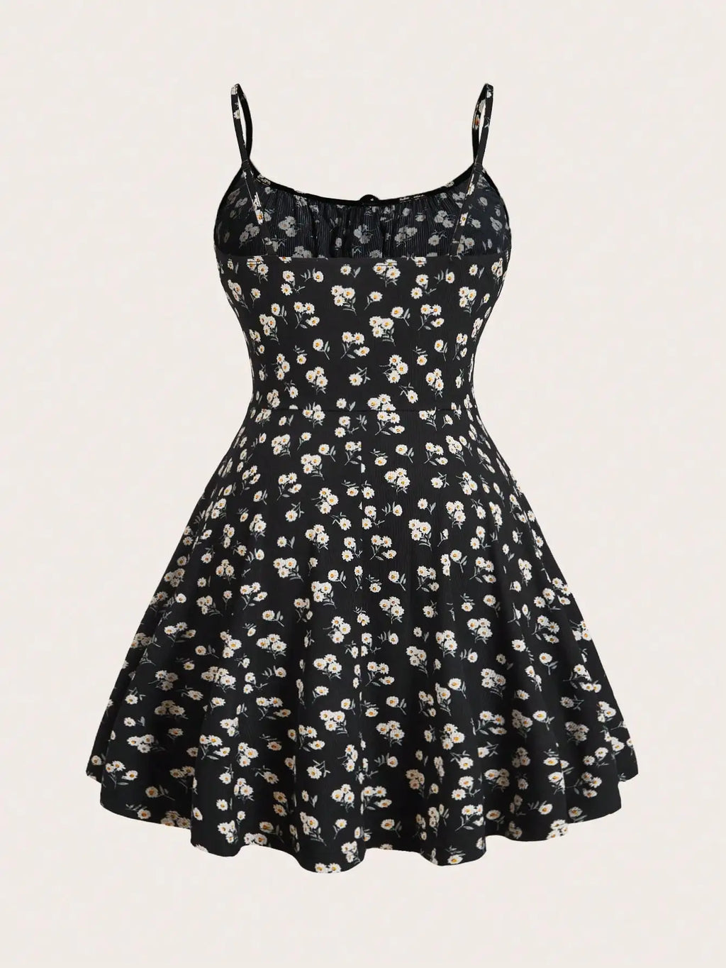 Women's Floral Elegant Sleeveless Thin Strap Camisole Dress – Casual Summer Dress