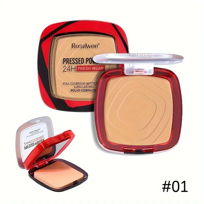 Matte Full Coverage Pressed Powder Foundation — 24H Oil Control