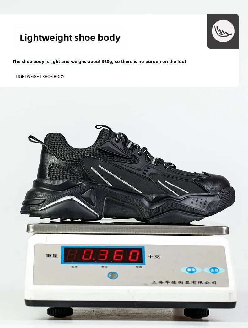 Steel Toe Safety Sneakers – Kevlar Anti-Puncture Insulated Work Shoes