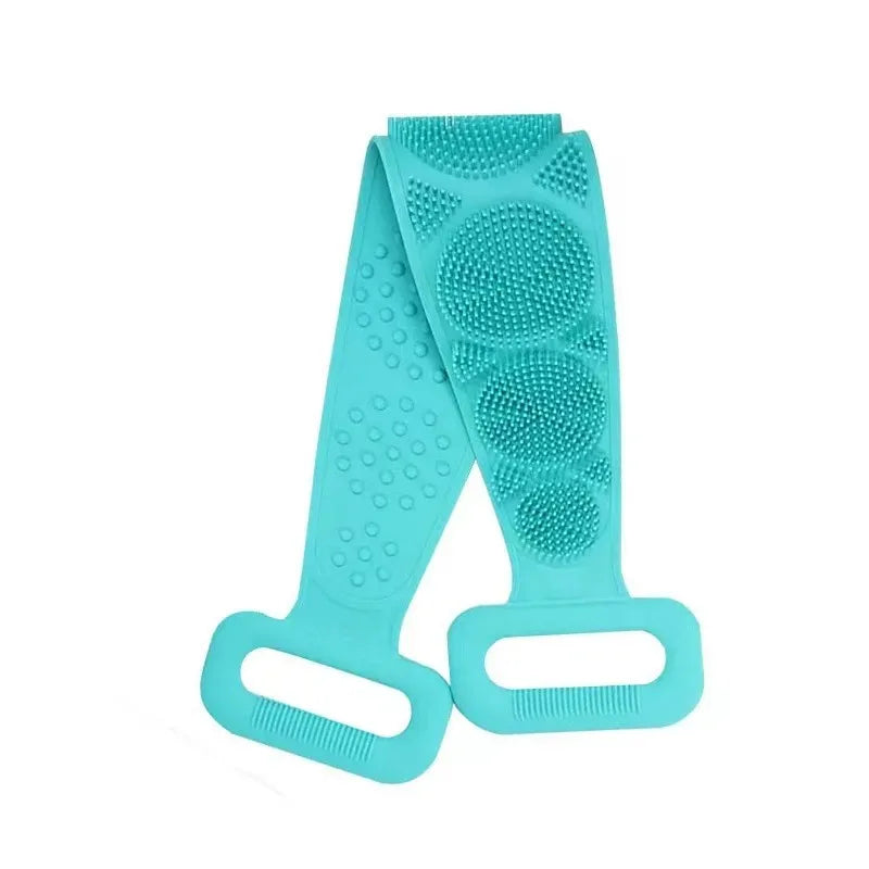 Silicone Back Scrubber Belt – Body Exfoliating Shower Brush & Massage Strap, 60cm