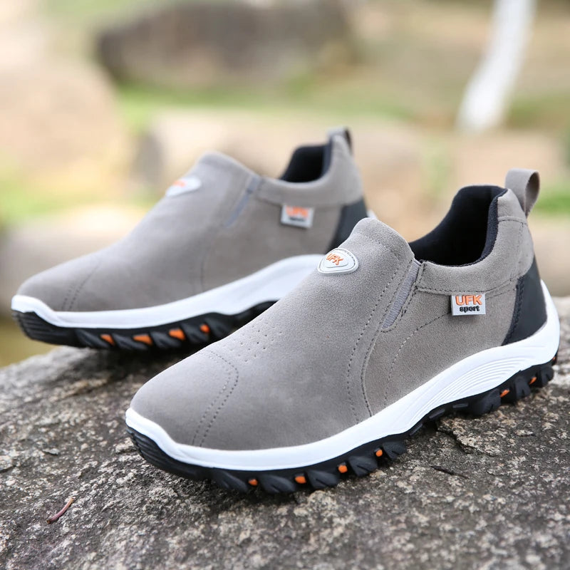 Men's Mesh-Lined Slip-On Casual Sneakers