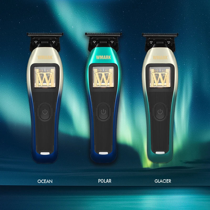 WMARK NG-X1 POLAR Professional Hair Clipper – Vector Motor, 10,000 RPM, DLC Blade, 150-Min
