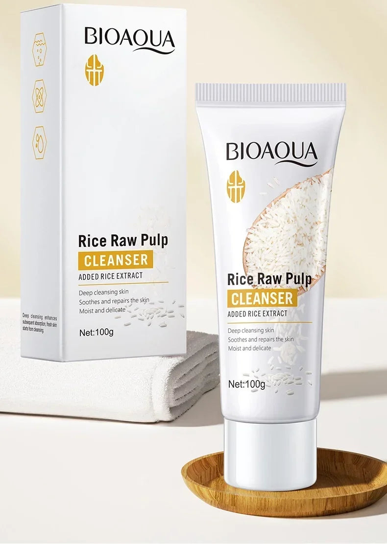BIOAQUA Rice Cleanser Oil Control Moisturizing Foam